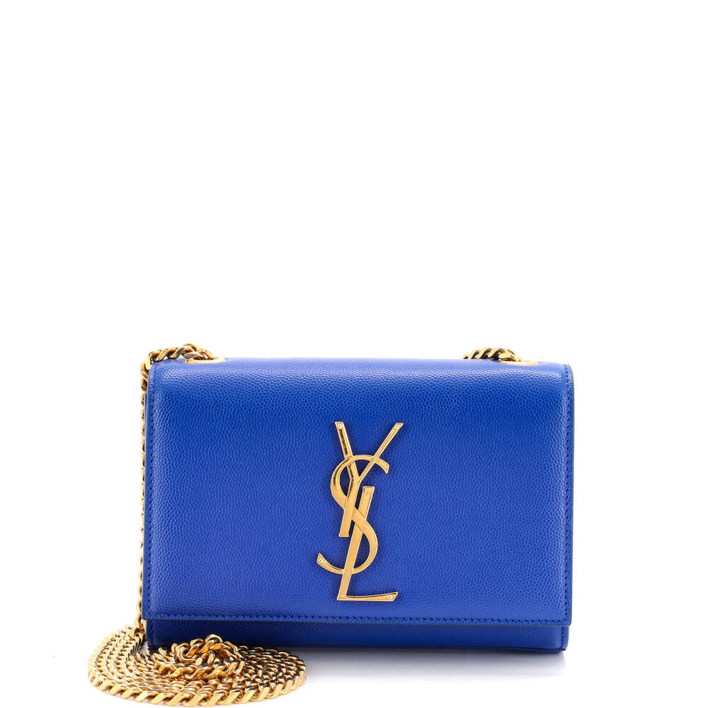 Saint Laurent Small Classic Monogram Crossbody Bag Grainy Leather